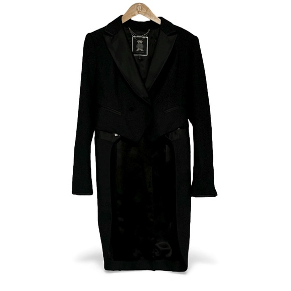 NWOT Juicy Couture Convertible Tuxedo Tail Jacket, Size 4 - Picture 2 of 8